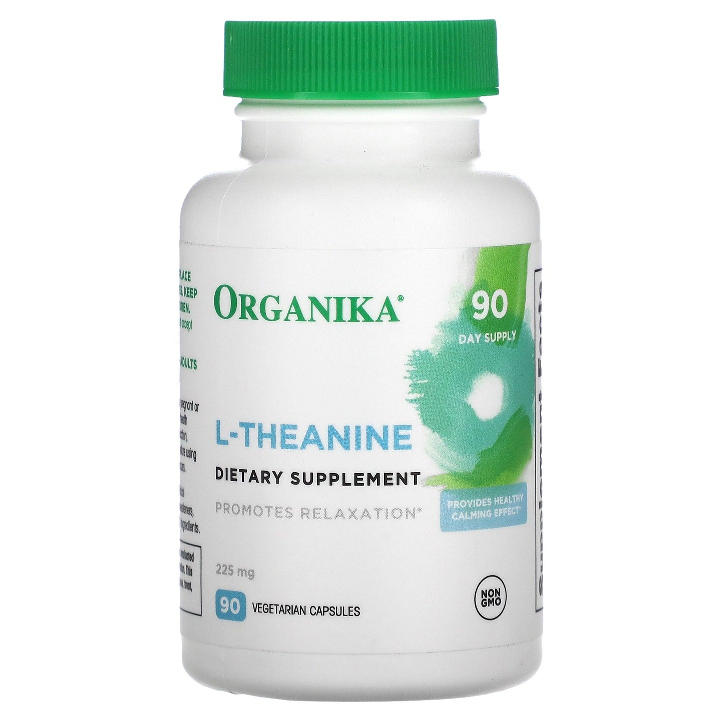 Organika, L-Theanine, 225 mg, 90 Vegetarian Capsules