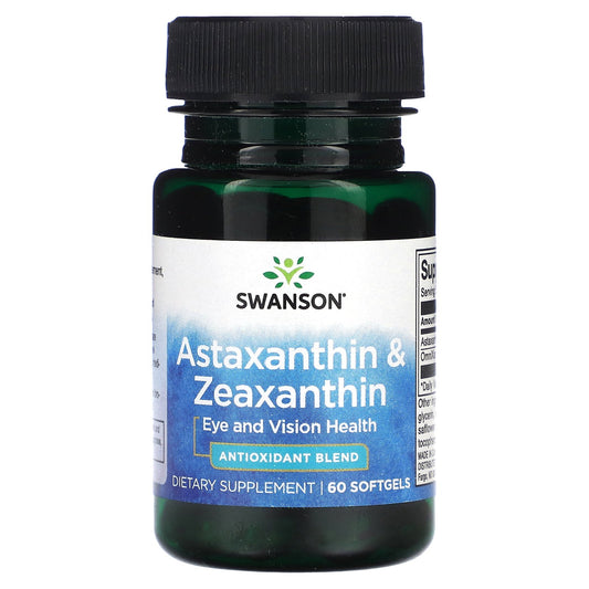 Swanson, Astaxanthin & Zeaxanthin, 60 Softgels