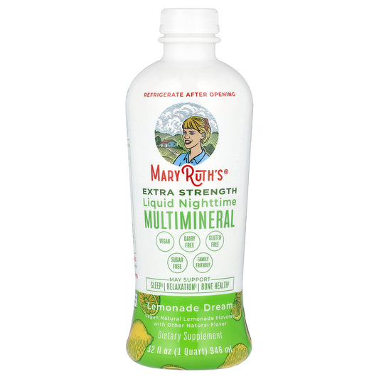 MaryRuth's, Liquid Nighttime Multimineral, Extra Strength, Lemonade Dream, 32 fl oz (946 ml)