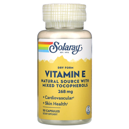 Solaray, Vitamin E, Dry Form, 268 mg, 50 Capsules