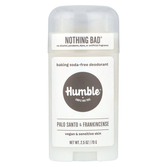 Humble Brands, Baking Soda-Free Deodorant, Palo Santo & Frankincense , 2.5 oz (70 g)