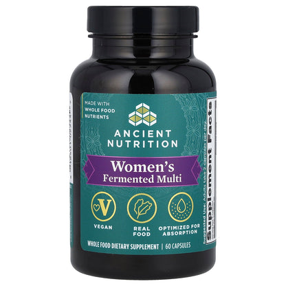 Ancient Nutrition, Women's Fermented Multi, 60 Capsules