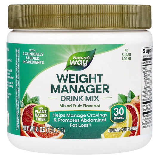 Nature's Way, Weight Manager Drink Mix, Mixed Fruit , 6 oz (170.7 g)