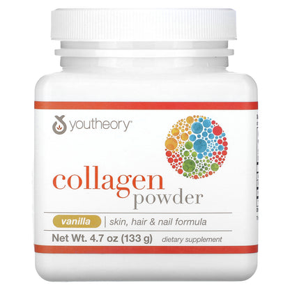 Youtheory, Collagen Powder, Vanilla , 4.7 oz (133 g)
