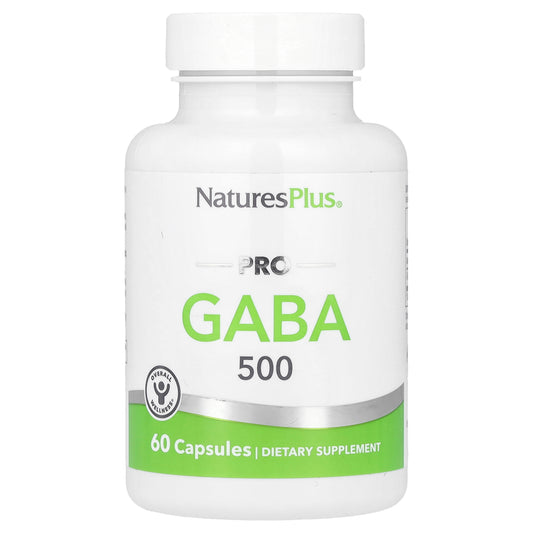 NaturesPlus, PRO GABA, 500 mg, 60 Capsules