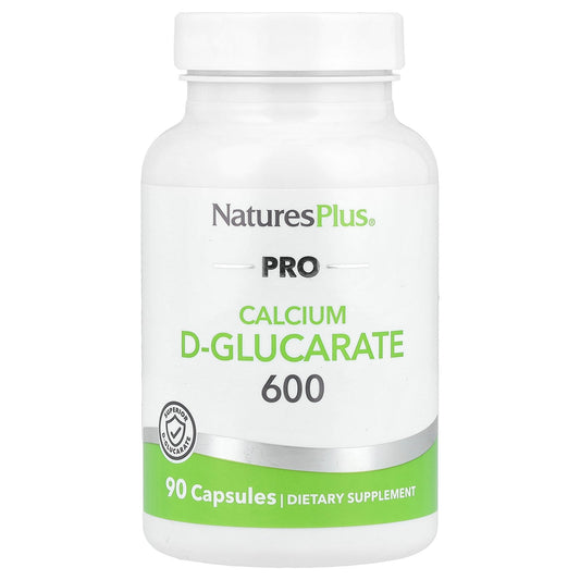 NaturesPlus, Pro Calcium D-Glucarate 600, 90 Capsules (600 mg per Capsule)