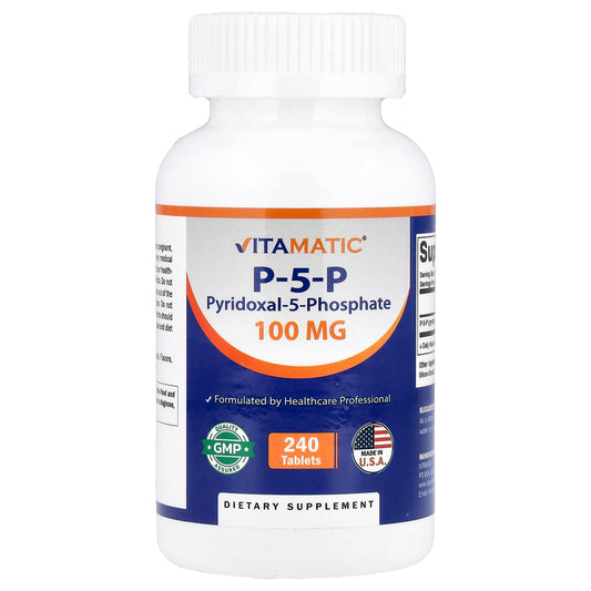 Vitamatic, P-5-P, 100 mg, 240 Tablets