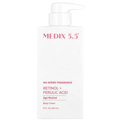 Medix 5.5, Body Cream, Age Rewind, Retinol + Ferulic Acid, 15 fl oz (444 ml)