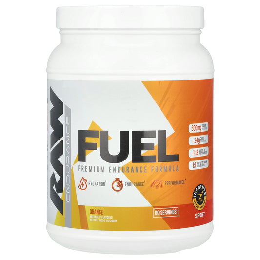 Raw Nutrition, Fuel, Premium Endurance Formula, Orange, 57.28 oz (1,620 g)