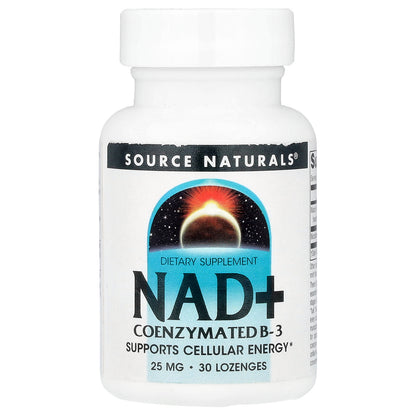Source Naturals, NAD+, Coenzymated B-3, 30 Lozenges