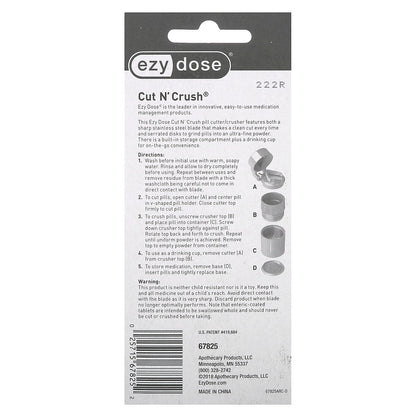 Ezy Dose, Cut N' Crush, 1 Pill Cutter/Crusher