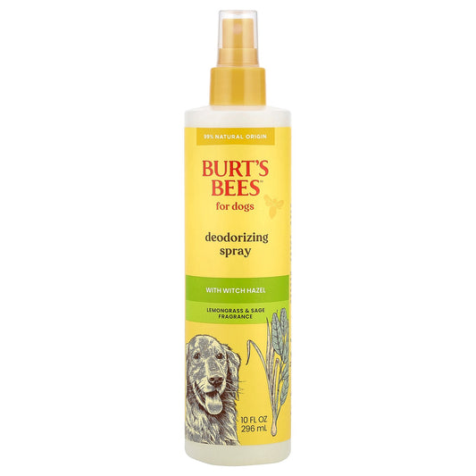 Burt's Bees, Deodorizing Spray With Witch Hazel, For Dogs, Lemongrass & Sage, 10 fl oz (296 ml)