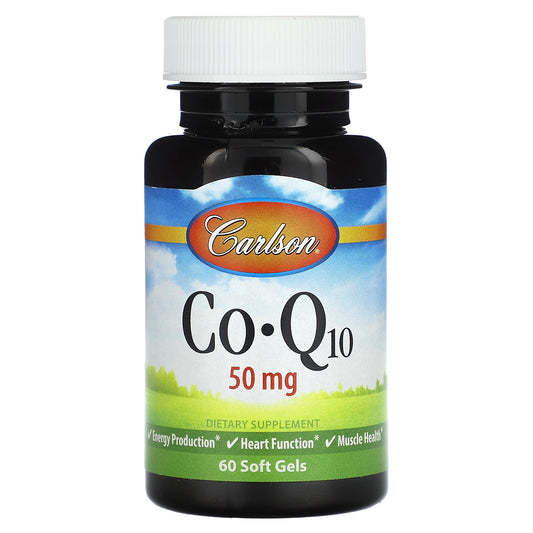 Carlson, CoQ10, 50 mg , 60 Soft Gels