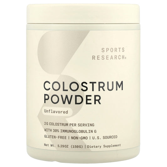 Sports Research, Colostrum Powder, Unflavored, 5.29 oz (150 g)