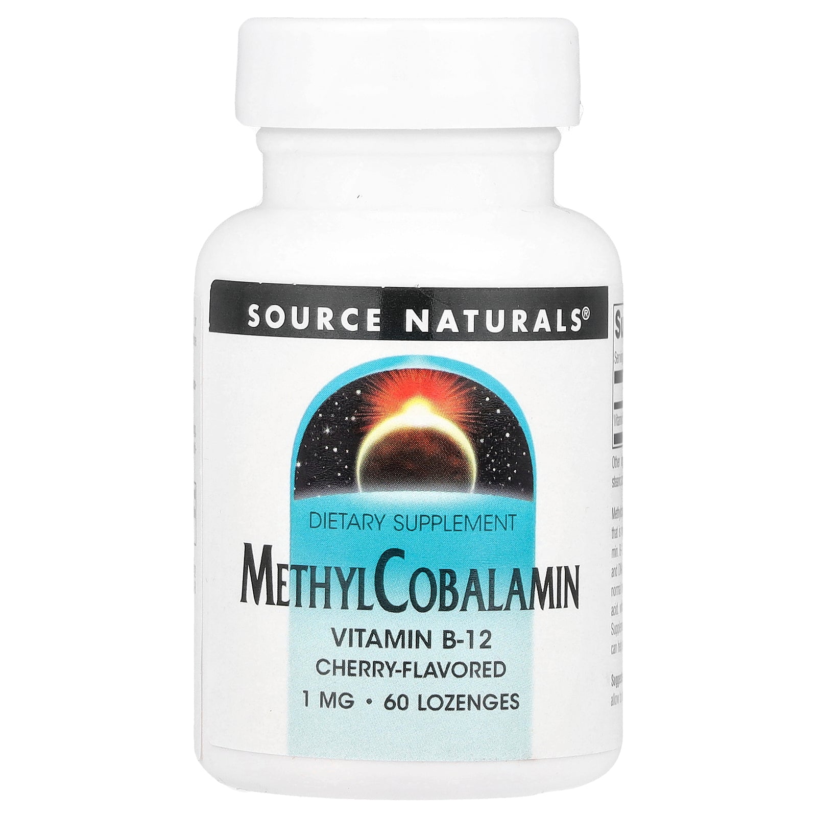 Source Naturals, MethylCobalamin, Cherry, 1 mg, 60 Lozenges