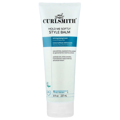 Curlsmith, Hold Me Softly Style Balm, Soft Hold, Curly or Wavy Hair, 8 fl oz (237 ml)