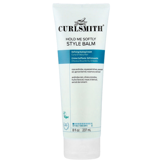 Curlsmith, Hold Me Softly Style Balm, Soft Hold, Curly or Wavy Hair, 8 fl oz (237 ml)