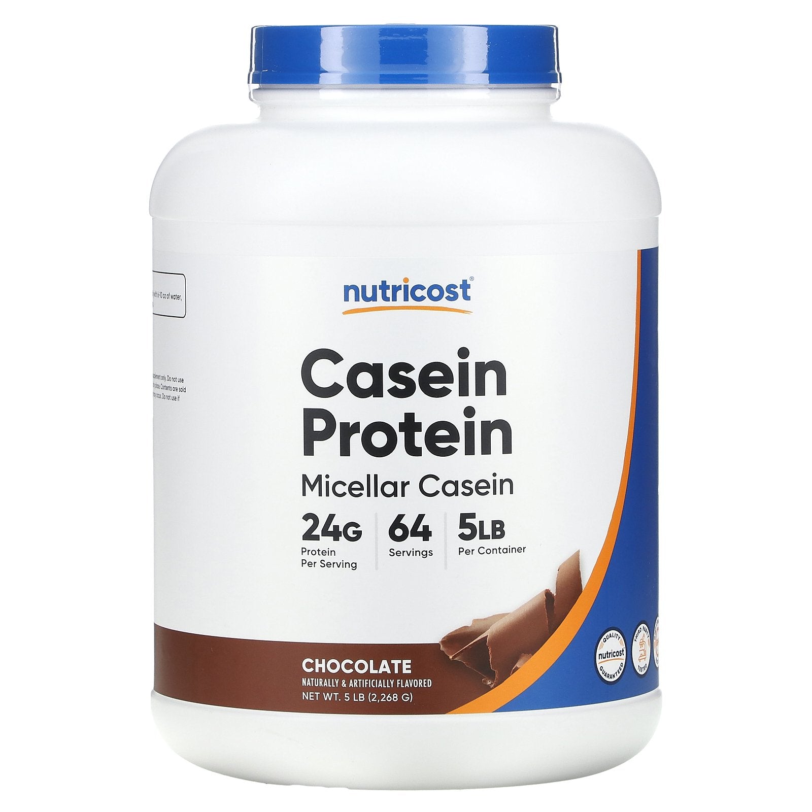 Nutricost, Casein Protein, Chocolate, 5 lb (2,268 g)