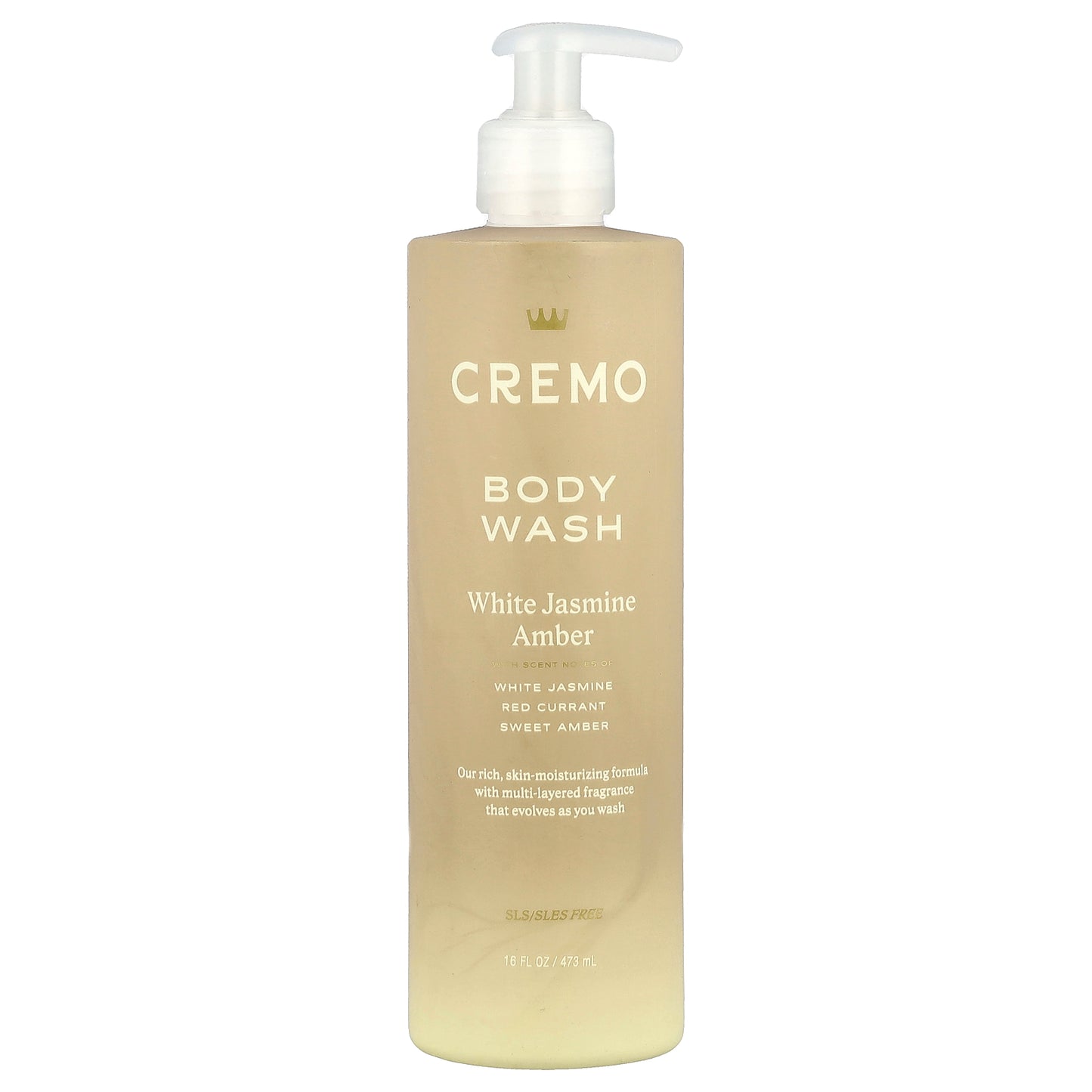 Cremo, Body Wash, White Jasmine Amber, 16 fl oz (473 ml)