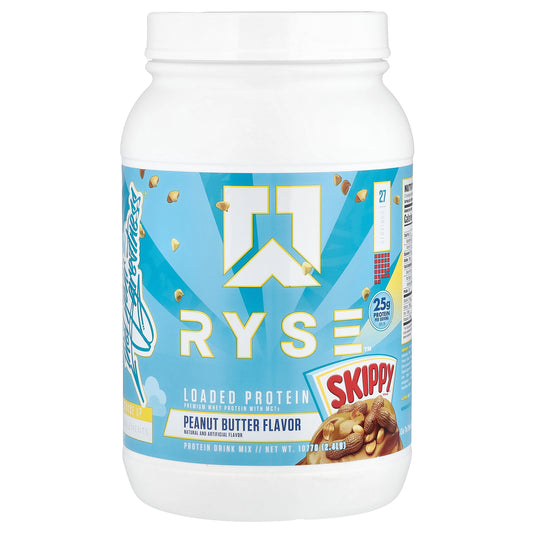 RYSE, Loaded Protein, Premium Whey Protein with MCTs, Skippy® Peanut Butter, 2.4 lb (1,077 g)