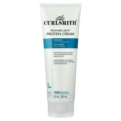 Curlsmith, Feather-Light Protein Cream, Flexible Hold, Weak or Damaged Curls, 8 fl oz (237 ml)