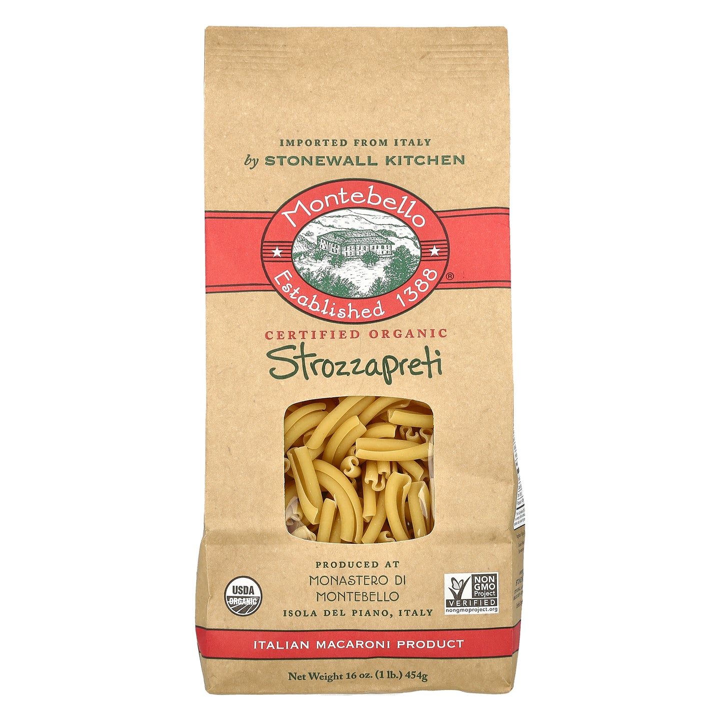 Montebello, Organic Strozzapreti, 16 oz (454 g)