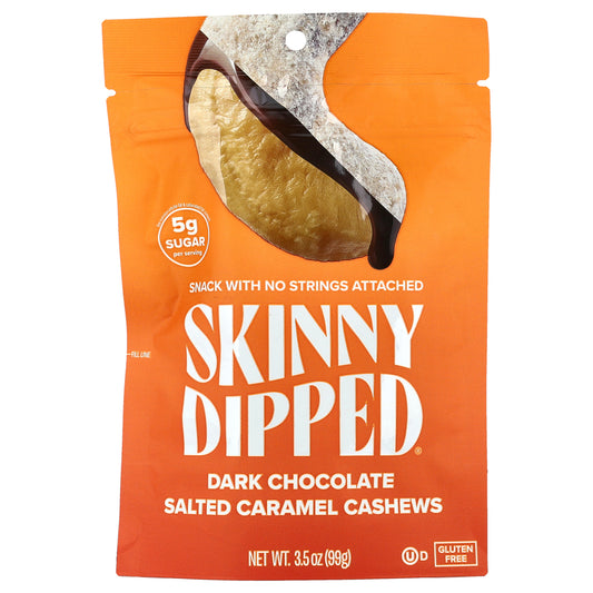SkinnyDipped, Dark Chocolate Salted Caramel Cashews, 3.5 oz (99g)
