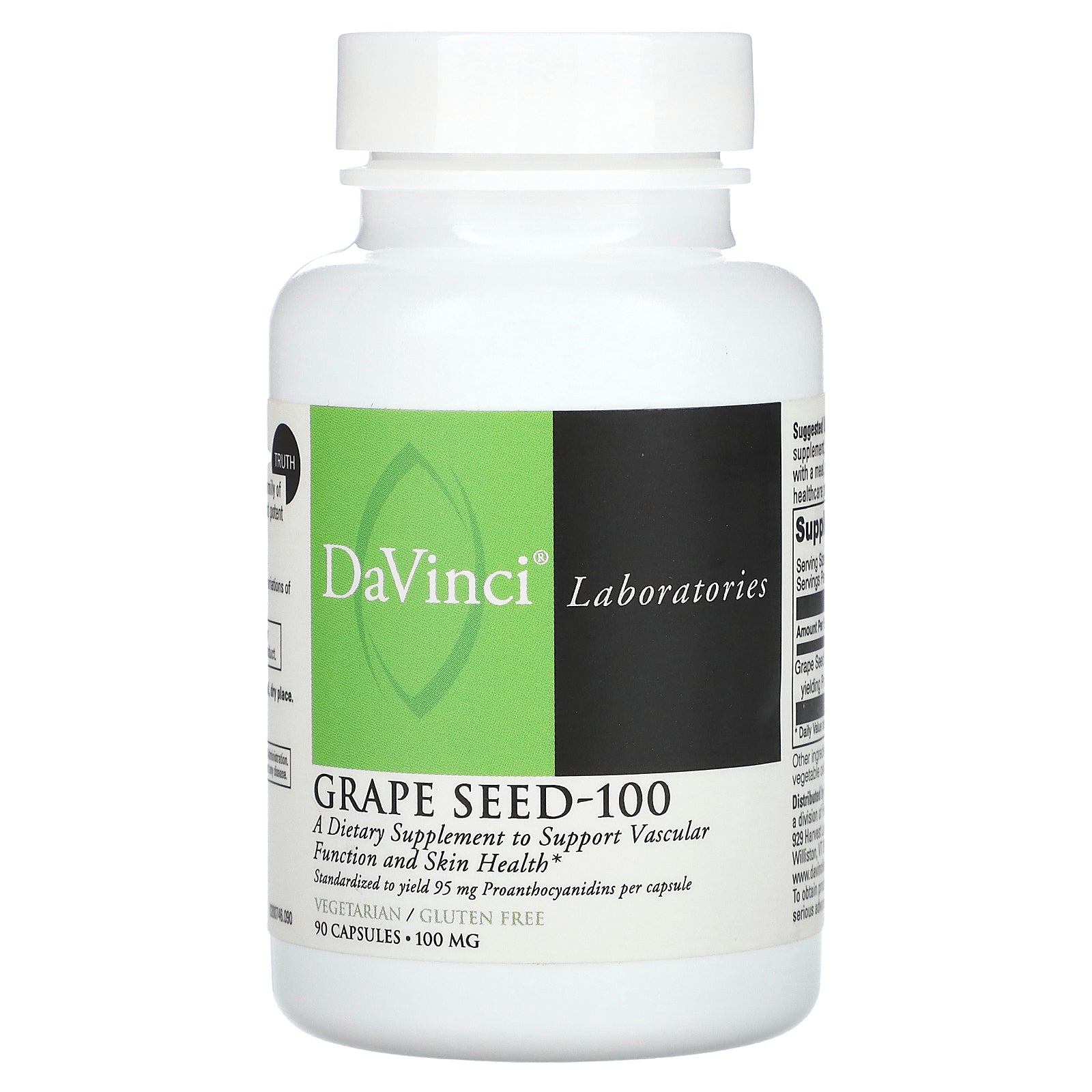 DaVinci Laboratories, Grape Seed-100, 100 mg, 90 Capsules