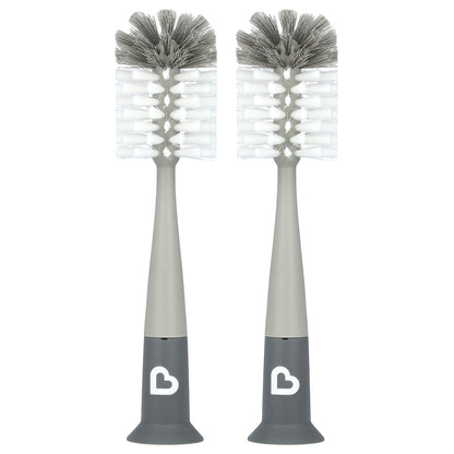 Munchkin, Bristle™ Bottle Brush, Grey, 2 Count