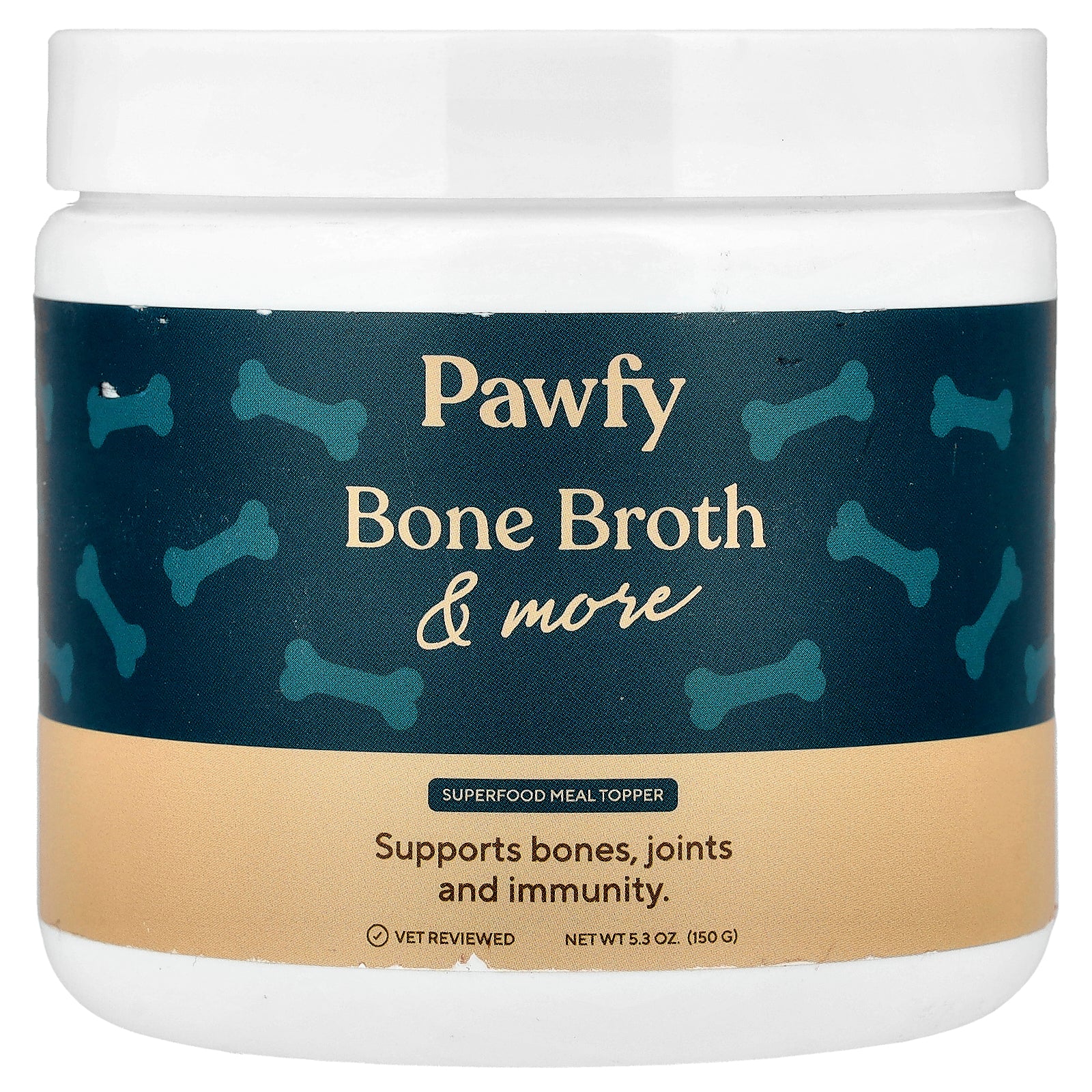 Pawfy, Bone Broth & More, 5.3 oz (150 g)