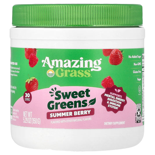 Amazing Grass, Sweet Greens, Summer Berry, 5.29 oz (150 g)