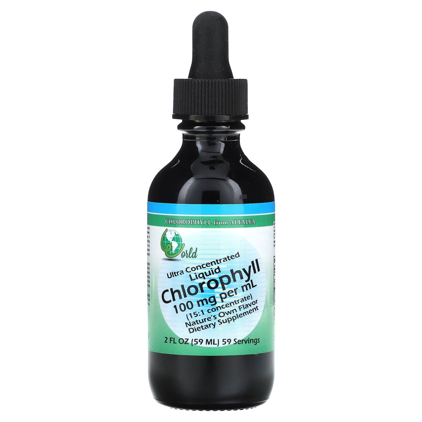 World Organic, Ultra Concentrated Liquid, Chlorophyll, 100 mg, 2 fl oz (59 ml)