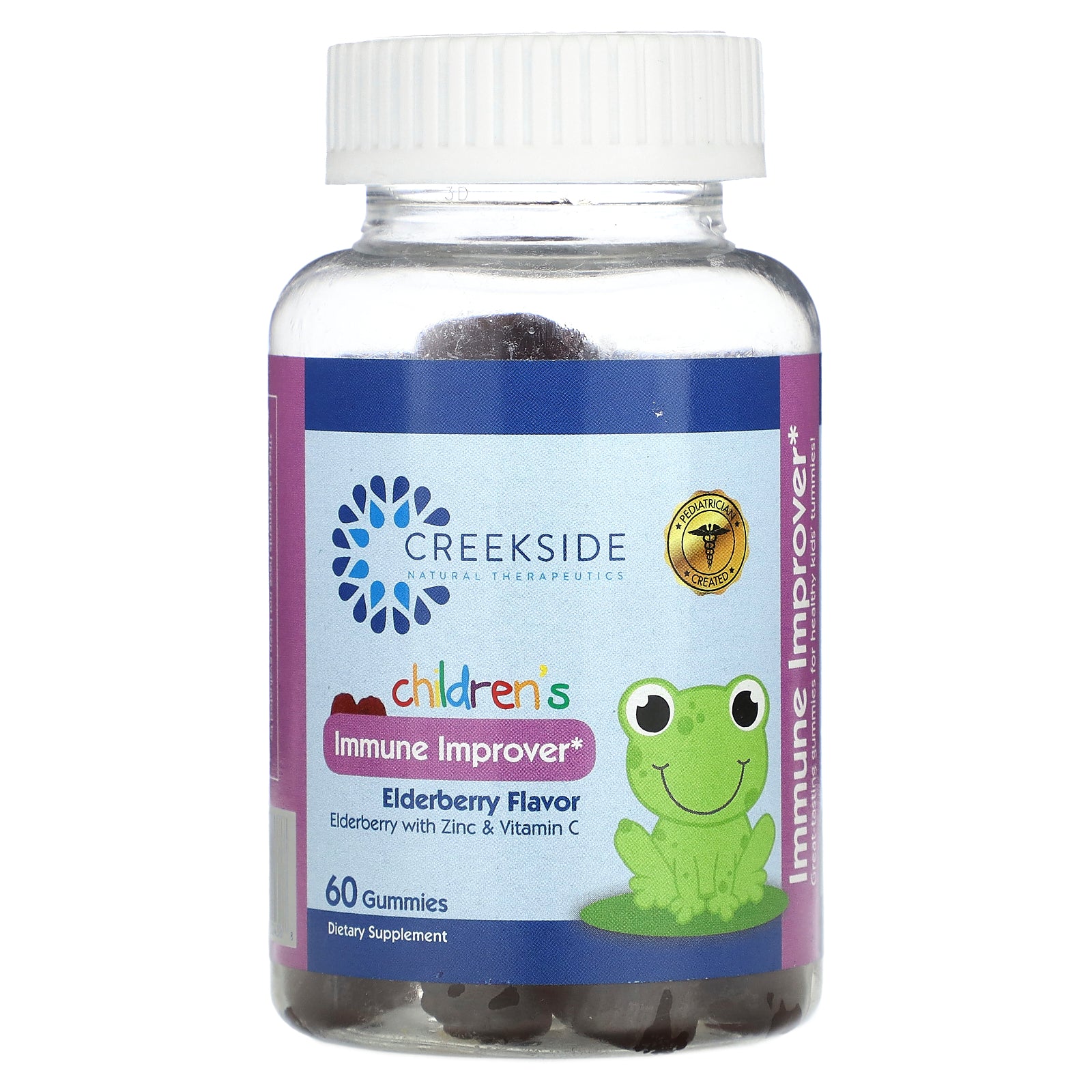 Creekside Natural Therapeutics, Children's Immune Improver, Elderberry, 60 Gummies