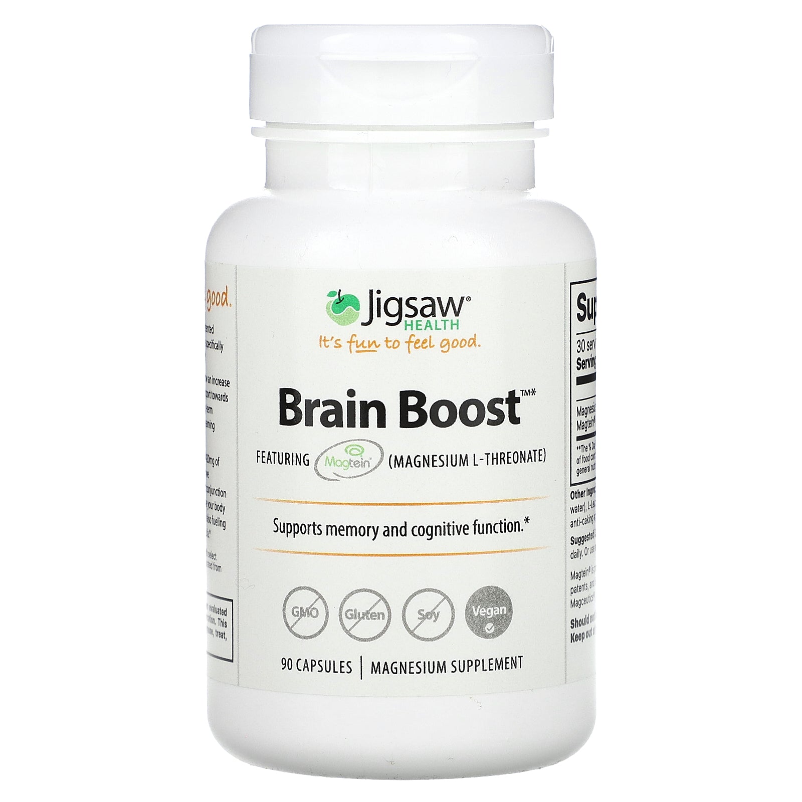 Jigsaw Health, Brain Boost, 144 mg, 90 Capsules (48 mg per Capsule)