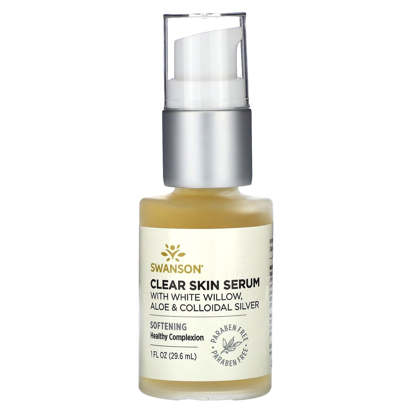 Swanson, Clear Skin Serum With White Willow, Aloe & Colloidal Silver, 1 fl oz (29.6 ml)