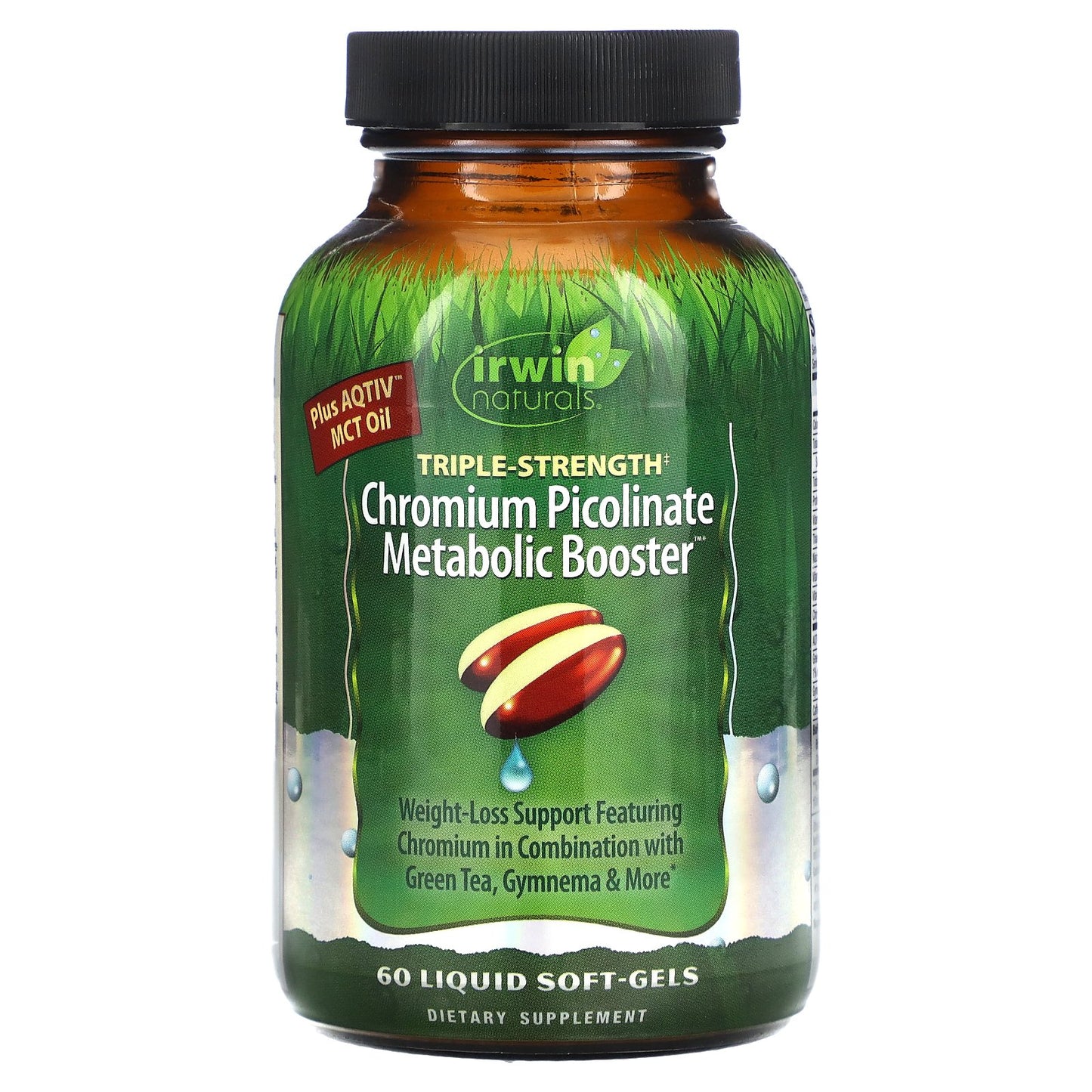 Irwin Naturals, Triple-Strength Chromium Picolinate Metabolic Booster, 60 Liquid Soft-Gels