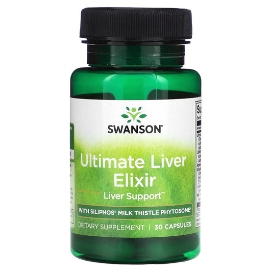 Swanson, Ultimate Liver Elixir with Siliphos Milk Thistle Phytosome, 30 Capsules