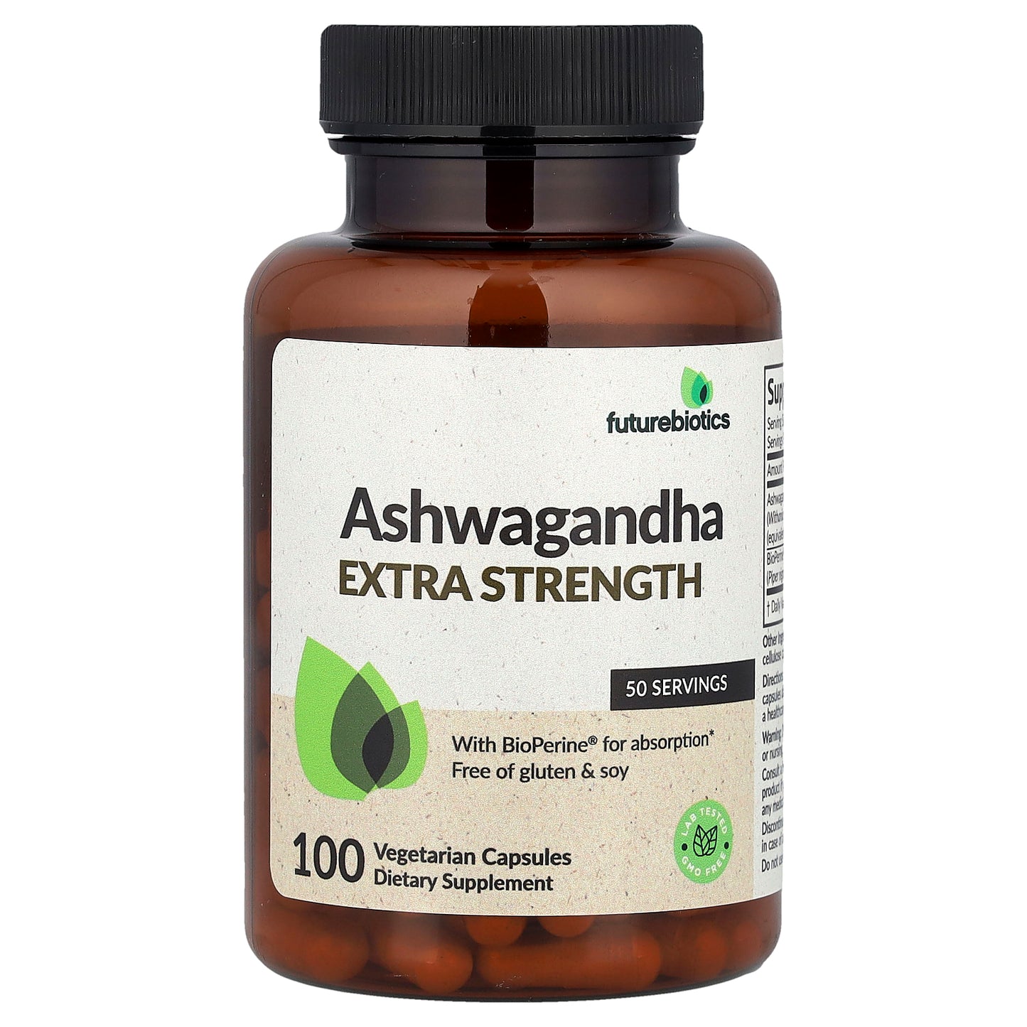 Futurebiotics, Ashwagandha, 100 Vegetarian Capsules