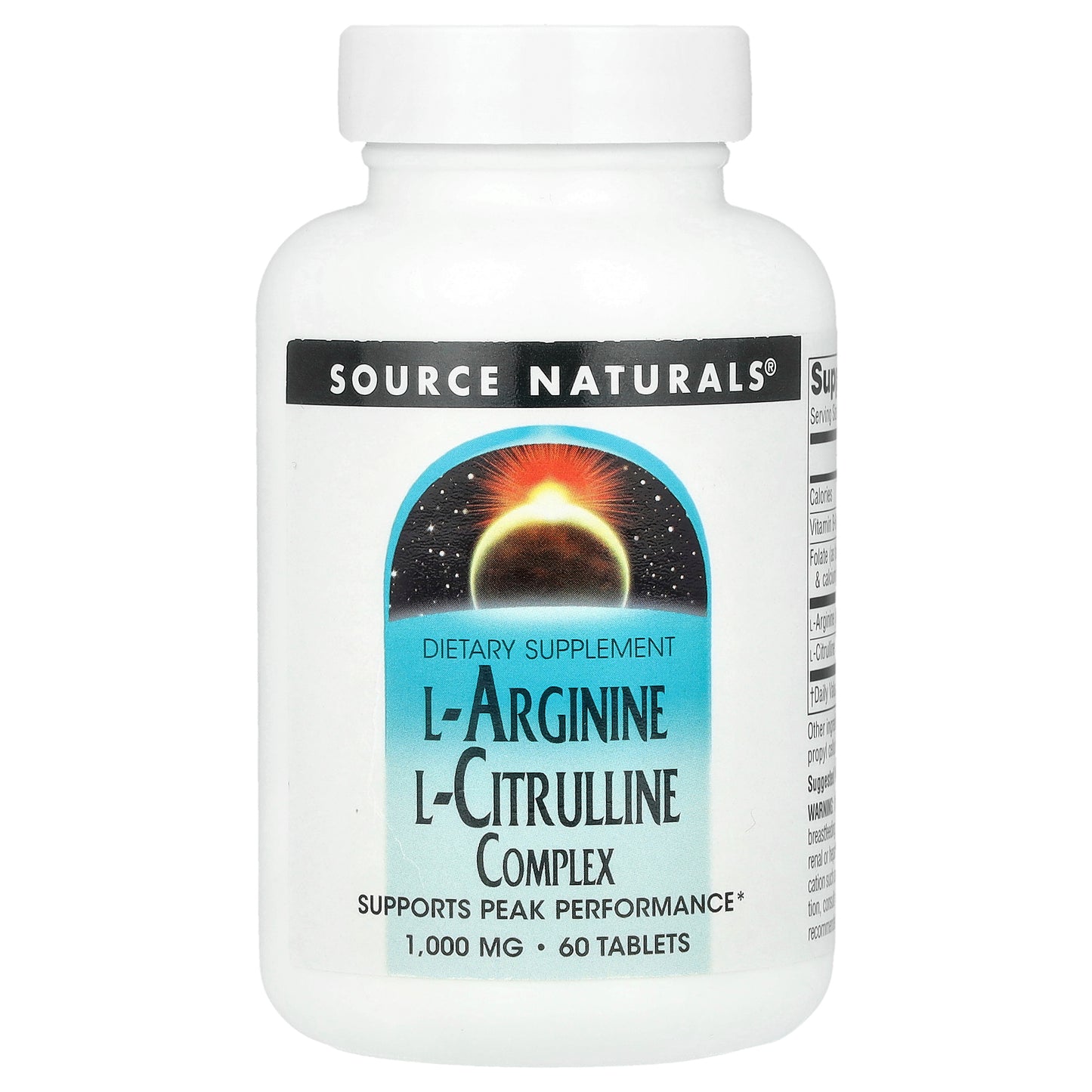 Source Naturals, L-Arginine L-Citrulline Complex, 60 Tablets