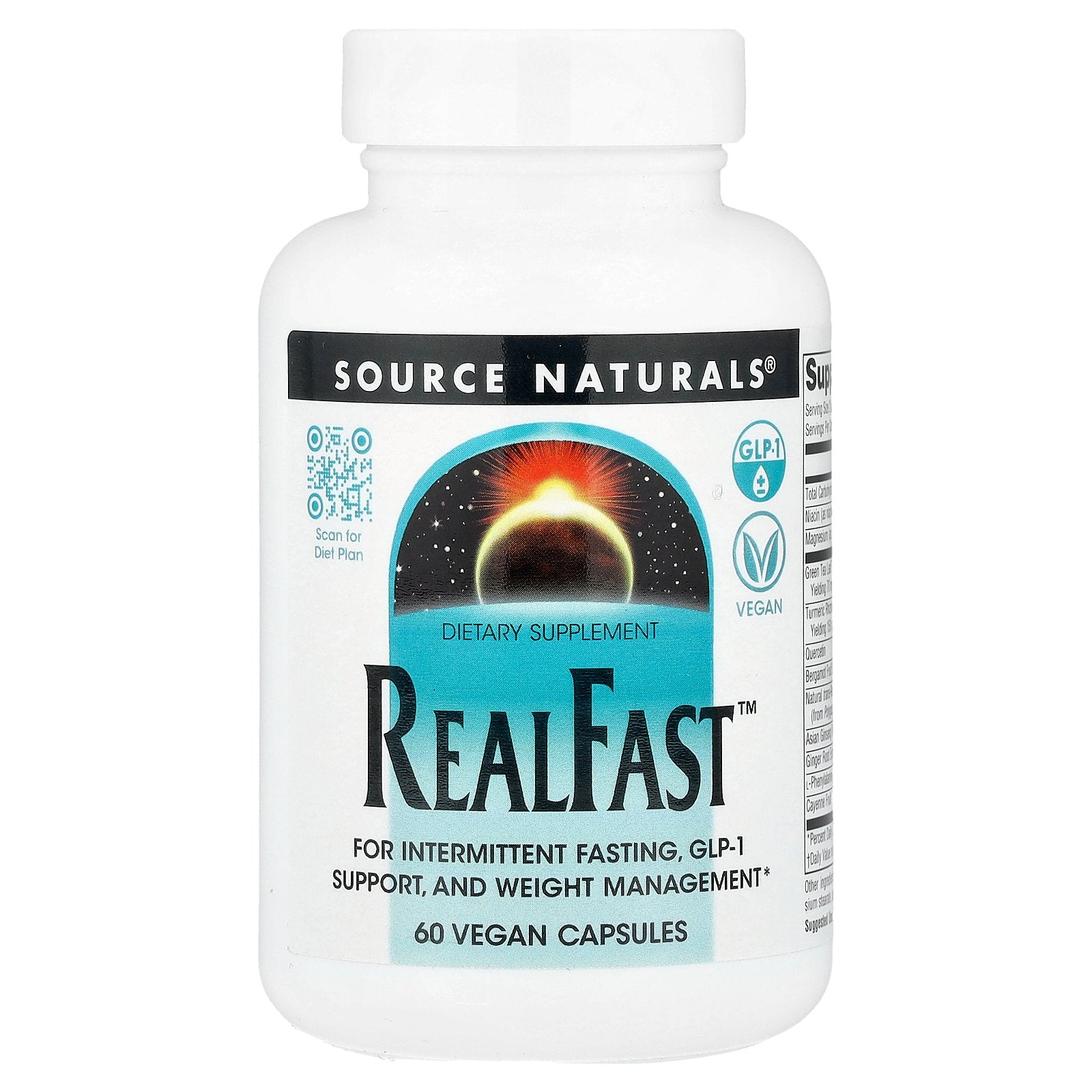 Source Naturals, RealFast™, 60 Vegan Capsules