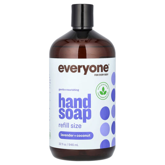 Everyone, Hand Soap, Refill Size, Lavender + Coconut, 32 fl oz (946 ml)
