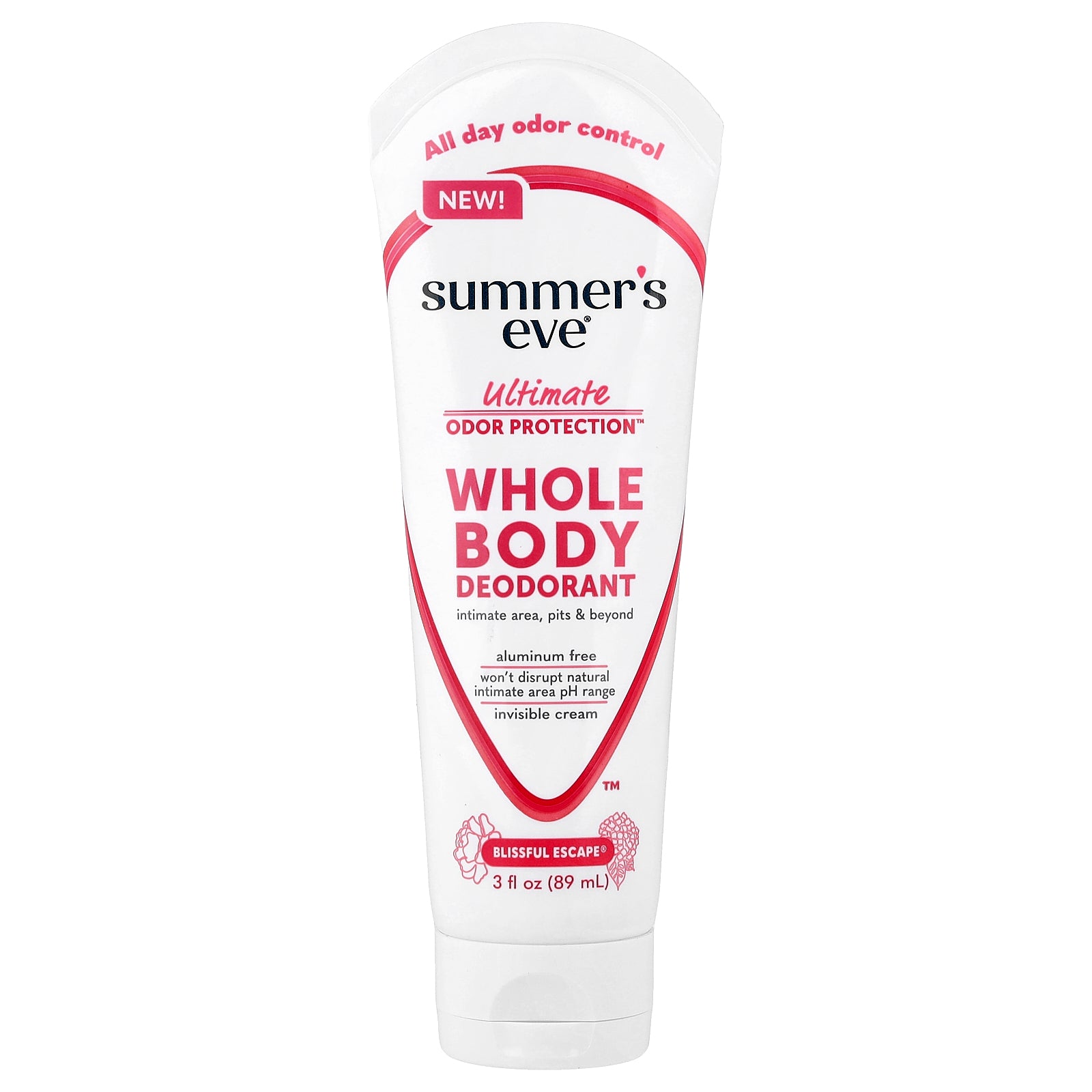 Summer's Eve, Ultimate Odor Protection™, Whole Body Deodorant, Blissful Escape®, 3 fl oz (89 ml)