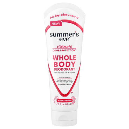 Summer's Eve, Ultimate Odor Protection™, Whole Body Deodorant, Blissful Escape®, 3 fl oz (89 ml)