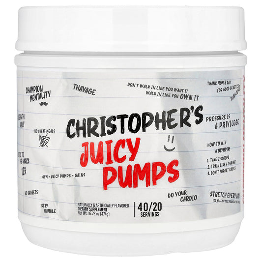 Raw Nutrition, Christopher's Juicy Pumps, 16.72 oz (474 g)