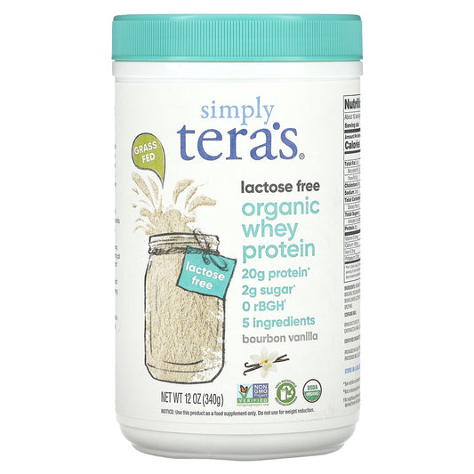 Simply Tera's, Organic Whey Protein, Bourbon Vanilla, 12 oz (340 g)