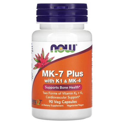 NOW Foods, MK-7 Plus with K1 & MK-4, 90 Veg Capsules