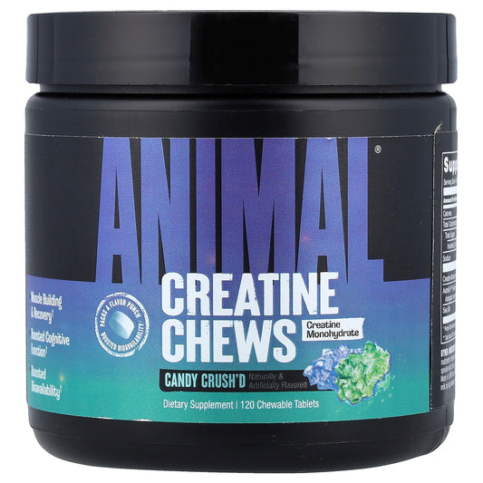 Animal, Creatine Chews, Candy Crush'd, 120 Chewable Tablets