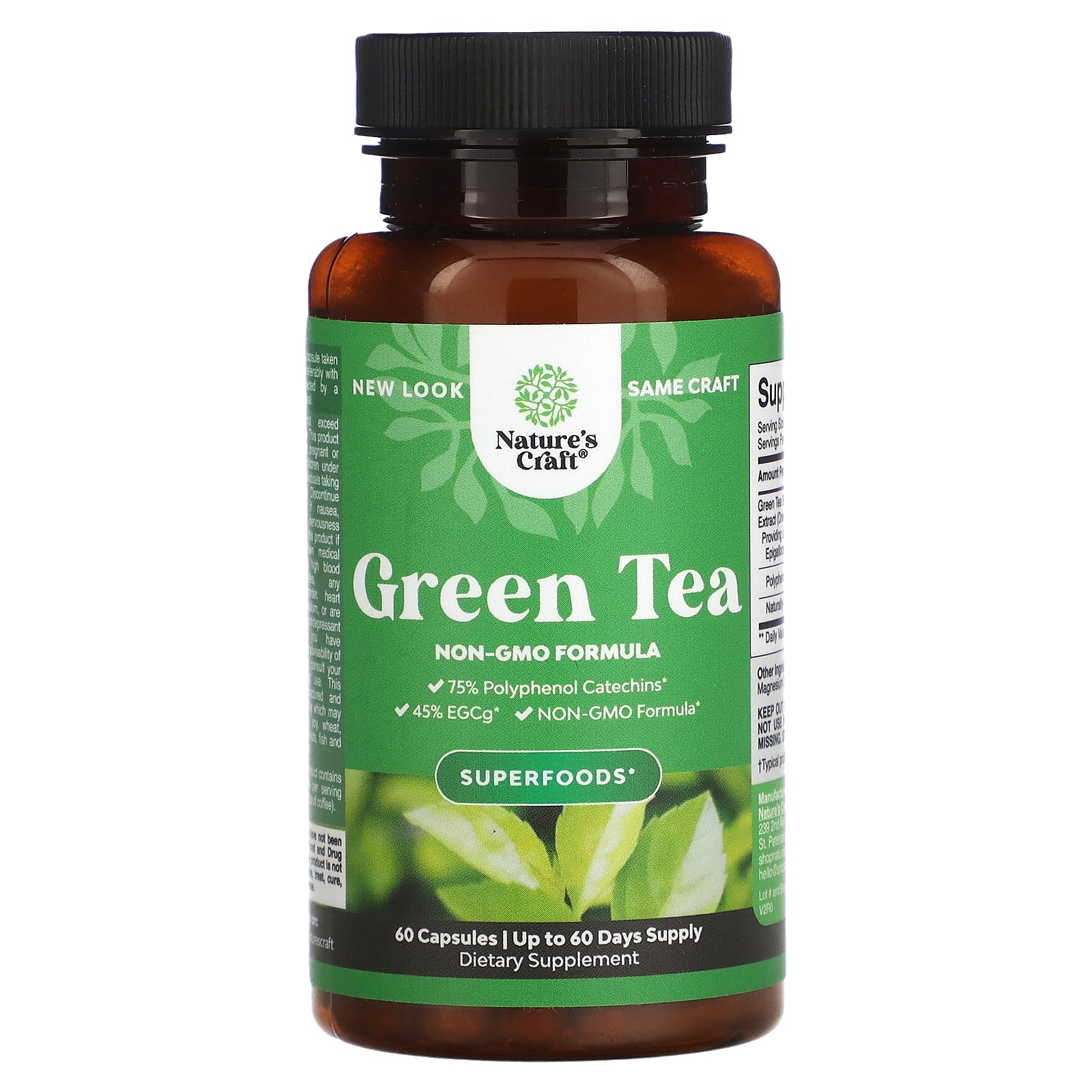 Nature's Craft, Green Tea, 500 mg, 60 Capsules