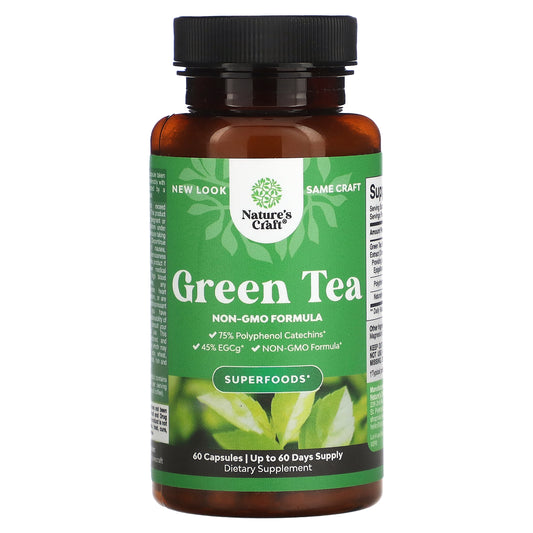 Nature's Craft, Green Tea, 500 mg, 60 Capsules