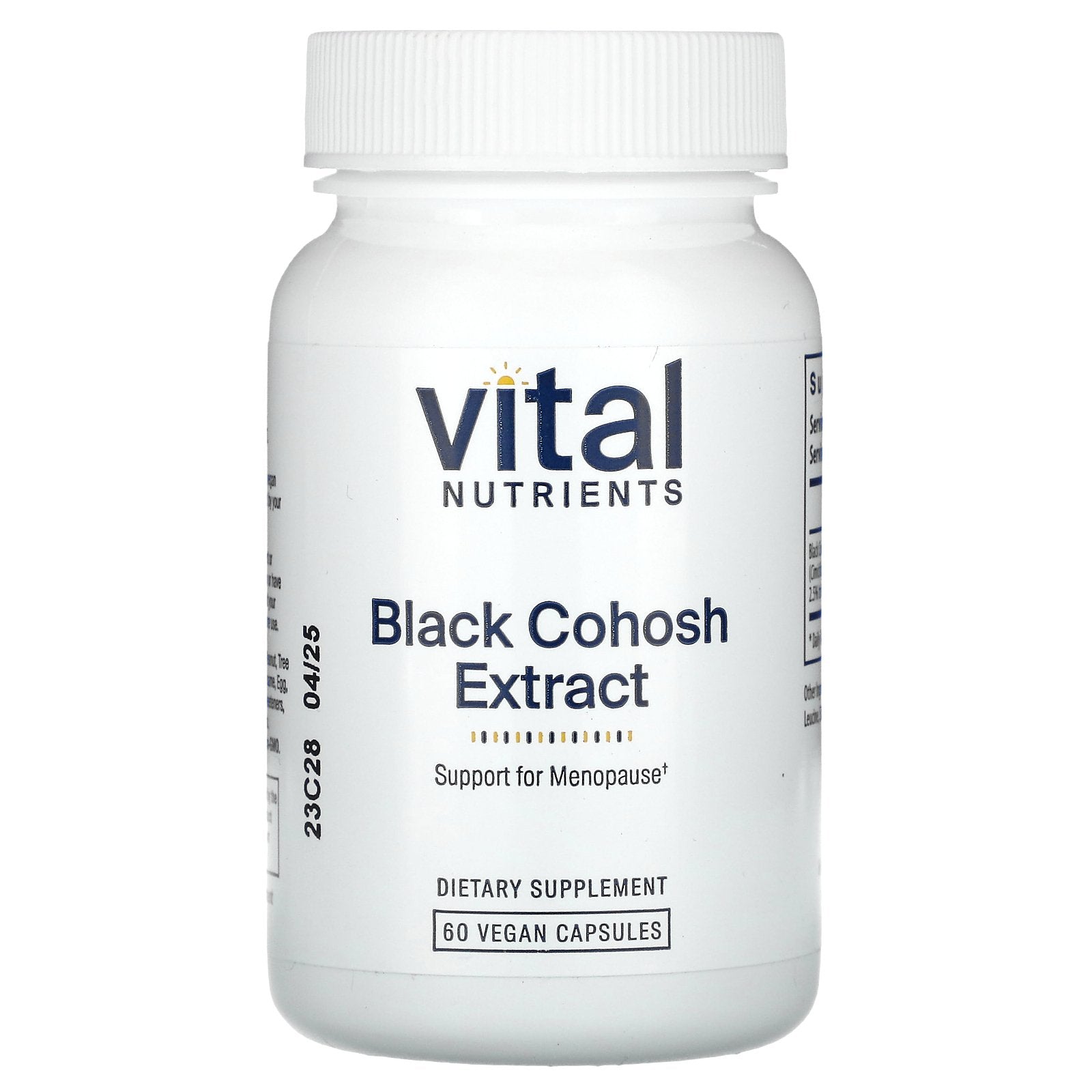 Vital Nutrients, Black Cohosh Extract, 250 mg, 60 Vegan Capsules